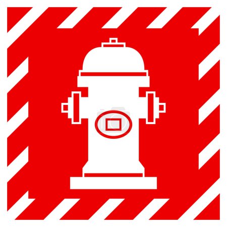 Fire Hydrant Symbol Sign, Vector Illustration, Isolate On White Background Label.EPS10