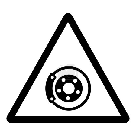 Señal de símbolo de coche de rotura, ilustración vectorial, aislado en la etiqueta de fondo blanco.