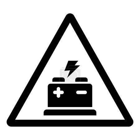 Battery Symbol Sign, Vector Illustration, Isolated On White Background Label.EPS10