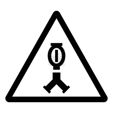 Feuer Sprinkler Symbol Sign, Vektor Illustration, isoliert auf weißem Hintergrund Label.EPS10
