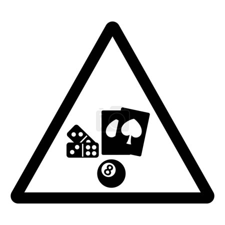 Do Not Gamble Symbol Sign ,Vector Illustration, Isolate On White Background Label.EPS10