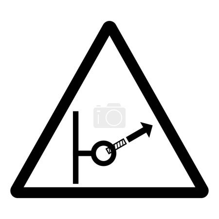 Anchor Failure Hazard Symbol Sign ,Vector Illustration, Isolate On White Background Label.EPS10