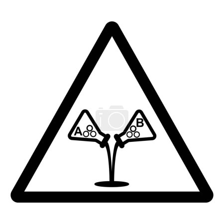 Do NOT mix brands and types of foam concentrate Symbol Sign ,Vector Illustration, Isolate On White Background Label.EPS10 