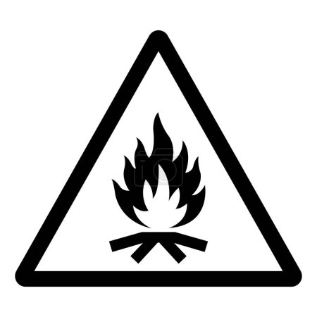 No Campfire Symbol Sign ,Vector Illustration, Isolate On White Background Label.EPS10
