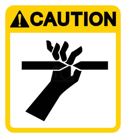 Caution Cutting of Fingers Symbol Sign, Vector Illustration, Isolate On White Background Label.EPS10