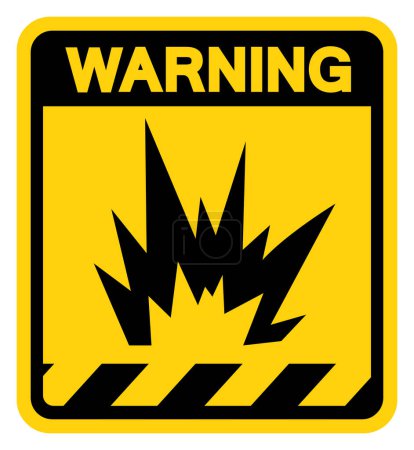 Illustration for Arc Flash Hazard Warning Sign, Vector Illustration, Isolate On White Background Label.EPS10 - Royalty Free Image