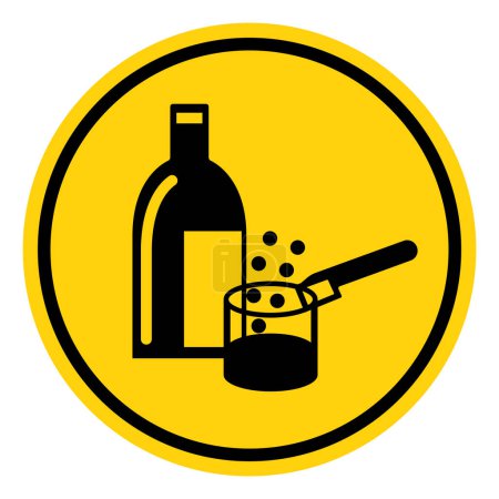 Chemicals In Use Symbol Sign, Vector Illustration, Isolate On White Background Label.EPS10