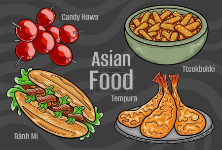 Asian Food Vectors: Hand-drawn & Vector.