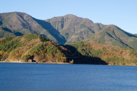 Photo for Hills next to Lake Kawaguchi. Fujikawaguchico. Yamanashi Prefecture. Fuji-Hakone-Izu National Park. Honshu. Japan. - Royalty Free Image