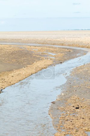 Foto de Pequeño arroyo de agua que va a la playa - Imagen libre de derechos