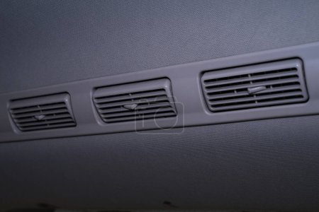 Photo for Car air grille, fresh air is coming out air conductor car. - Royalty Free Image