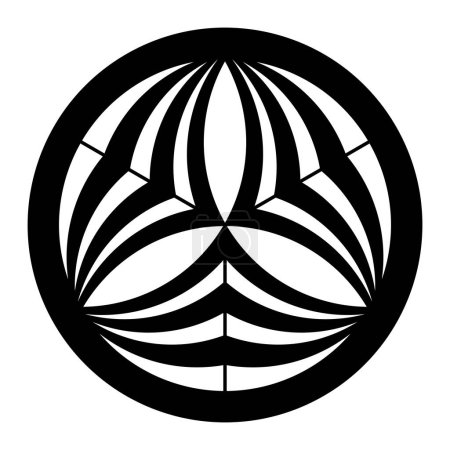 Triquetra, keltischer Kleeblatt-Knoten und Symbol der Dreifaltigkeit. Symbol mit Wellen, wie es verwendet wird, um Übertragungswellen zu symbolisieren. Kornkreismuster, gefunden in Eastleigh Court, in der Nähe von Bishopstrow, Wiltshire.