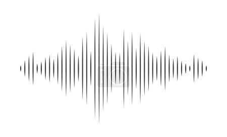 Foto de Sound wave in line vibration waveform for music player. Illustration in graphic design isolated - Imagen libre de derechos