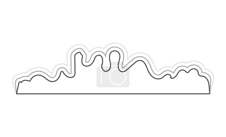 Téléchargez les photos : Curve sound wave for voice recording and music player equalizer. Illustration in graphic design isolated - en image libre de droit