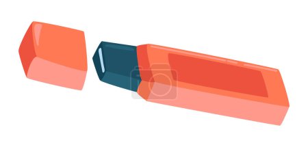 Illustration for Usb flash drive in flat design. Portable memory storage and backup gadget. Vector illustration isolated. - Royalty Free Image