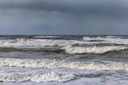 Photo for Tornby Strand, Denmark The North Sea and Skagerrak coastline on a windy day. - Royalty Free Image