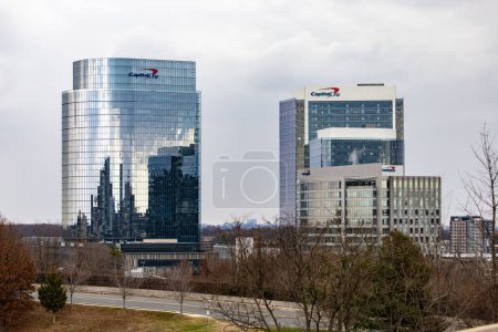 Photo for Tysons Corner, Virginia, USA Dec 7, 2023 A view of the Capital One buildings in Mclean Virginia, - Royalty Free Image