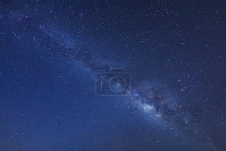Photo for Clearly milky way galaxy at phitsanulok in thailand. Long exposure photograph.with grain - Royalty Free Image