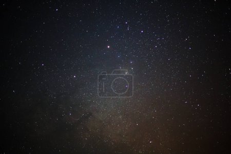 Foto de Una amplia vista angular de la Región Antares de la Vía Láctea, centro galáctico de la galaxia de la Vía Láctea - Imagen libre de derechos