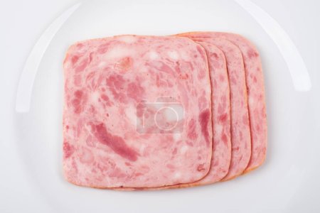 Photo for Squared slice of ham - Royalty Free Image