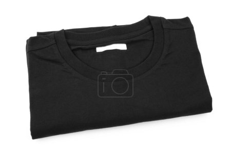 Foto de Camiseta negra sobre fondo blanco - Imagen libre de derechos