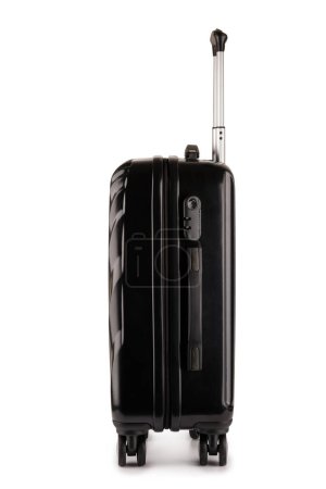 Téléchargez les photos : Isolat bagage noir sur fond blanc - en image libre de droit