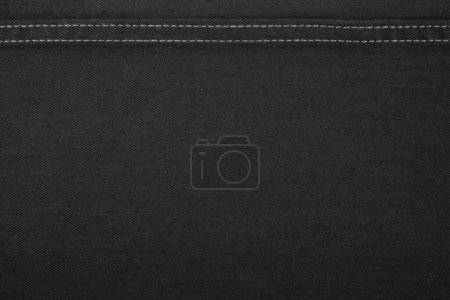 Photo for Close up black jeans textture background - Royalty Free Image