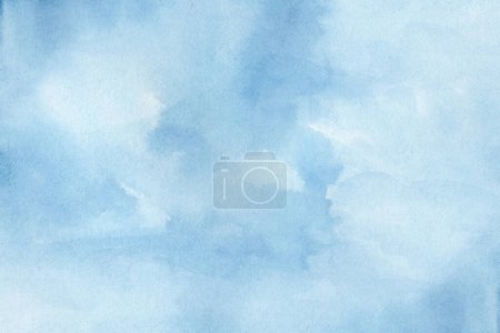 Foto de Abstracto azul colorido mano dibujar agua color fondo - Imagen libre de derechos