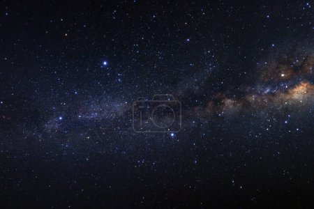 Photo for Starry night sky and milky way galaxy with stars and space dust in the universe - Royalty Free Image