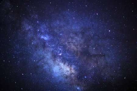 Foto de Cerrar galaxia de la Vía Láctea con estrellas y polvo espacial en el universo en phitsanulok en Tailandia. - Imagen libre de derechos