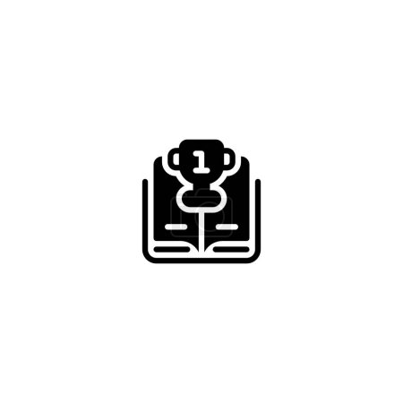 Ilustración de Libro lleno de campeones Esquema Icono, Logo e ilustración Vector - Imagen libre de derechos