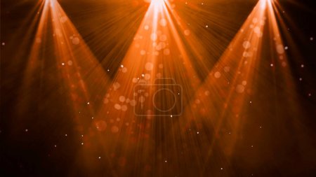 Photo for Blue,red,orange,pink,yellow background with a spotlight for night performance: abstract Christmas - Royalty Free Image