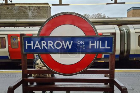 Photo for London, England - September 19 2022 : Harrow on the Hill Station in London - Royalty Free Image