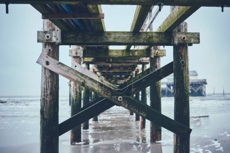 Pier at the north sea n germany. High quality photo