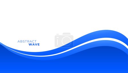 Téléchargez les illustrations : Modern style abstract wave with curry motion for business background vector - en licence libre de droit