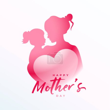 lovely mothers day event background send mom love message vector