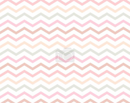 Illustration for Geometric style zig zag abstract background vector - Royalty Free Image