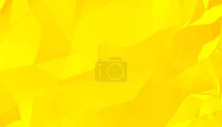 Ilustración de Abstracto doblado papel textura fondo de pantalla en vector de color amarillo - Imagen libre de derechos