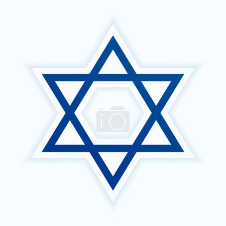 jüdisch david Sternzeichen Hintergrund für ewigen Frieden und Weisheit Vektor
