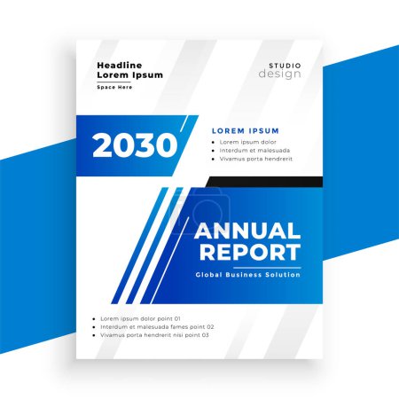 informe anual corporativo a4 folleto folleto para el vector de presentación de datos