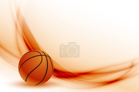 Illustration for Sporty style basketball match league background design vector - Royalty Free Image