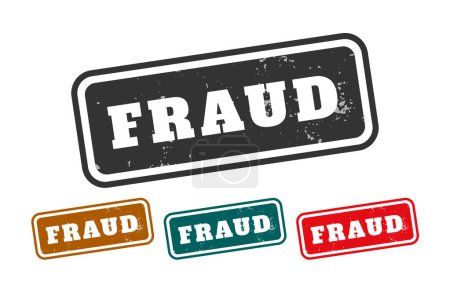 Illustration for Fraud alert warning backgrounds for your internet security vector - Royalty Free Image