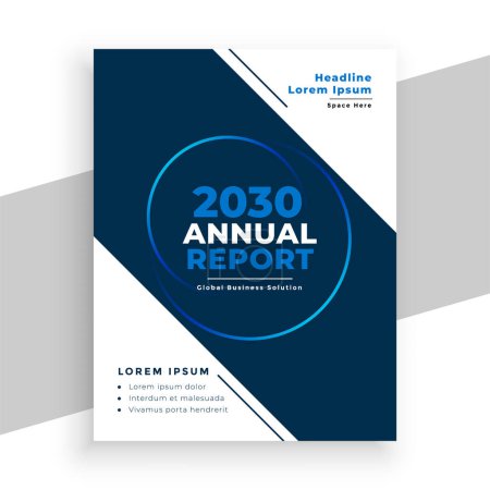 informe anual corporativo folleto plantilla un vector catálogo de la empresa