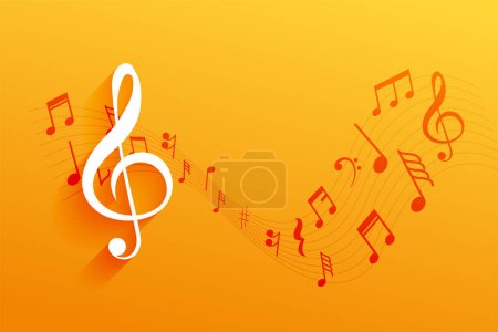 Illustration for Musical clef notation background for your next concert vector - Royalty Free Image