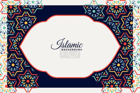 Illustration for Traditional islamic morocco pattern background for ramdan and eid vector - Royalty Free Image