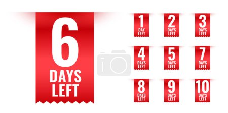 number of days left promo template grab the special deal vector