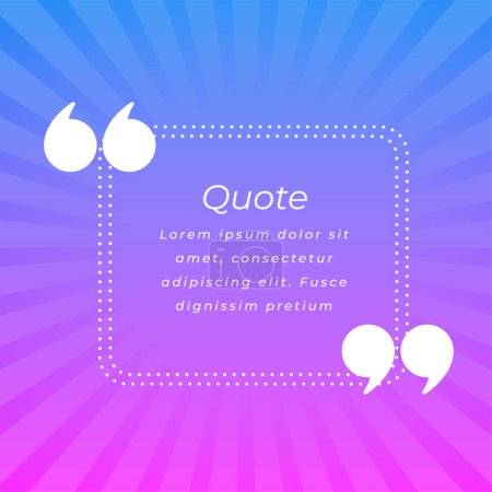 testimonial quotation or content background for inspiring messages vector