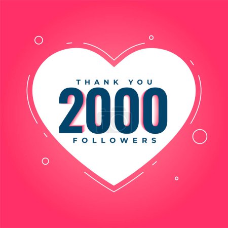 grow your web presence with thank you followers background vector