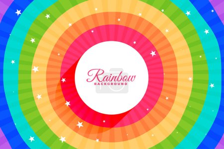 schöne bunte Regenbogen lebendigen Hintergrund Design-Vektor