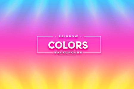 decorative colorful rainbow vibrant background with light effect vector